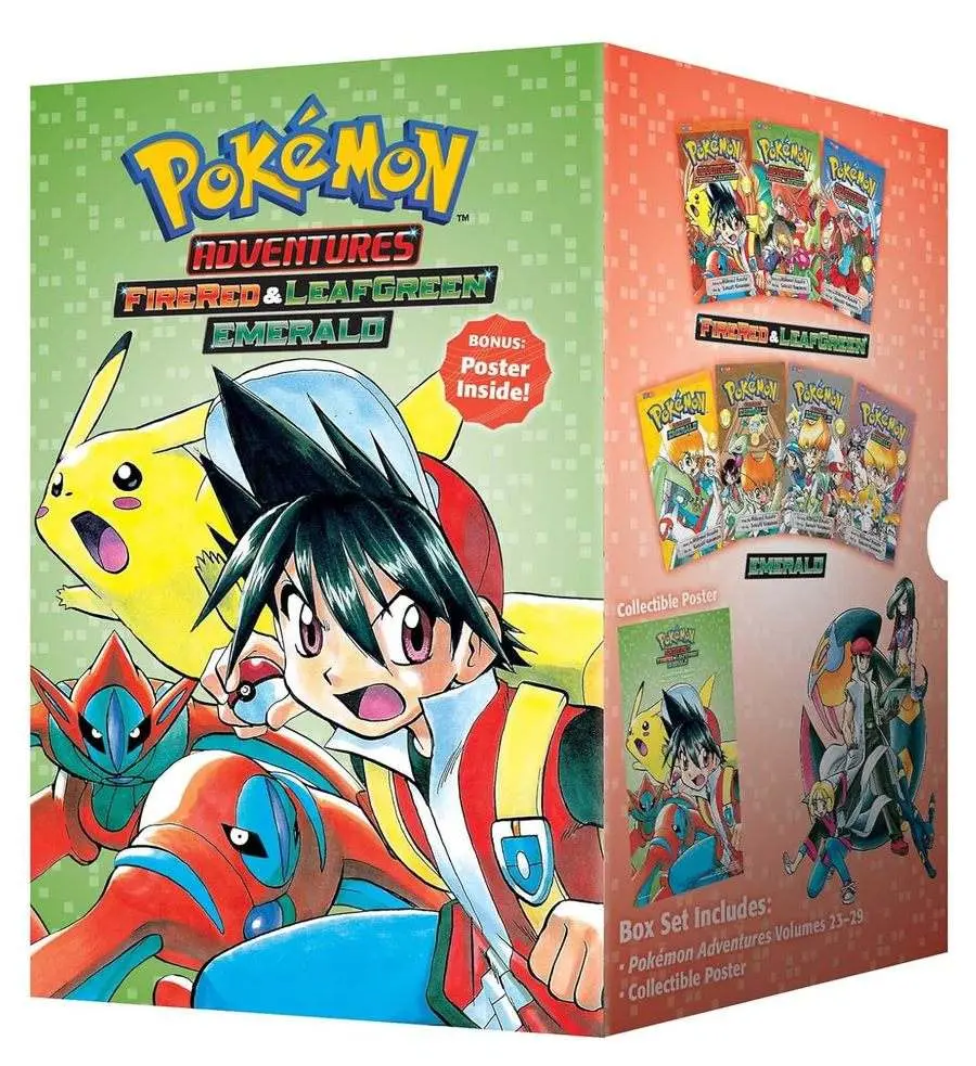 Pokemon Adventures: FireRed&LeafGreen, Emerald Box Set (Vol.23-29)